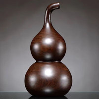 米囹 黑檀木雕葫芦摆件客厅装饰