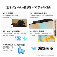 HUAWEI 华为 Vision智慧屏 4 SE 75英寸+纯麦智能K歌麦克风 Pura 70投屏好搭档 AI摄像头超高清电视机HD75KUNL