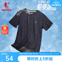 QIAODAN 乔丹 中国乔丹运动吸湿排汗透气短袖T恤衫男士春夏休闲跑步上衣