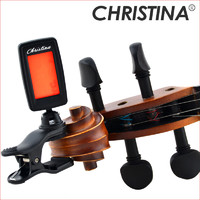 Christina 克莉丝蒂娜民谣吉他调音器尤克里里小提琴通用初学者电子校音专用