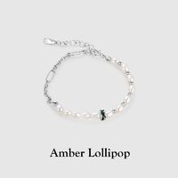 百亿补贴：Amber Lollipop 安铂洛利 2024新款珍珠手链女小众设计纯银简约气质手饰送礼