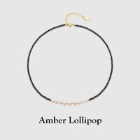 百亿补贴：Amber Lollipop 安铂洛利 淡水珍珠项链女高级小众简约优雅气质锁骨链送妈妈