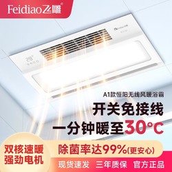 FEIDIAO 飞雕 浴霸风暖浴室卫生间除菌浴霸取暖照明排气扇一体式取暖器