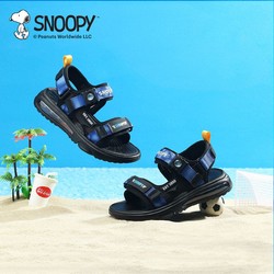 SNOOPY 史努比 童鞋儿童运动沙滩鞋中大童气垫软底凉鞋男童防滑时尚休闲鞋