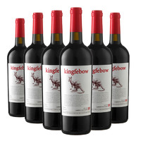 帝菲堡（KINGFEBOW）红酒原瓶进口干红葡萄酒法国AOP法定产区橡木桶陈酿 袋鼠整箱6瓶