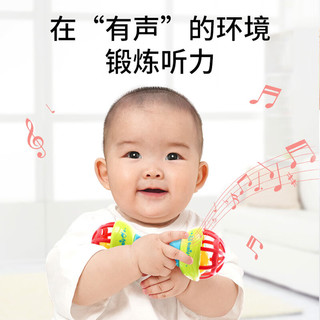 COOKSS 婴儿玩具新生儿手摇铃0-1岁早教玩具儿童沙锤宝宝牙胶安抚拨浪鼓