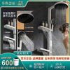 乐质 日本乐质卫浴新款多功能花洒套装全铜恒温卫生间数显增压淋浴洗澡