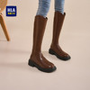 HLA 海澜之家 长靴女骑士靴时尚美拉德风显瘦v口长筒靴HDAXZW4ACN041 棕色39