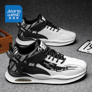 真维斯(jeanswest)男鞋春夏季网面鞋子男士飞织运动鞋男潮牌厚底老爹