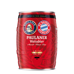桶装啤酒_paulaner 保拉纳 拜仁球迷款paulaner保拉纳小麦啤酒罐装