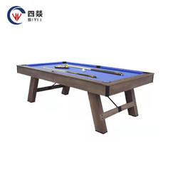 四燚 臺球桌 標準型室內家庭桌球臺多功能乒乓球黑八新款臺球桌 七尺升級新款藍色高配