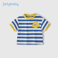 JELLYBABY 男童短袖t恤夏款    蓝色条纹