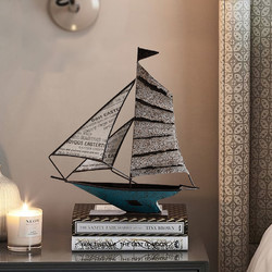 海贝海 创意帆船模型一帆风顺家居客厅装饰品摆件酒柜玄关书架桌面小摆设