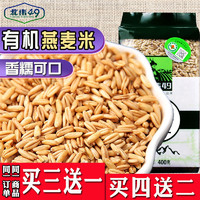 傻狍子 北纬49新货东北有机燕麦米400g燕麦仁莜麦雀麦粗粮粗粮五谷杂粮