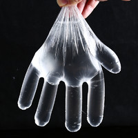 一次性剥龙虾透明pe塑料手套 200只盒装