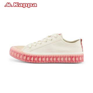 百亿补贴：Kappa 卡帕 帆布鞋情侣男女休闲板鞋小白鞋K0B45VS03