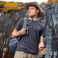 Jeep 吉普 正品速干t恤男夏季upf50+吸汗透气短袖户外运动健身半袖