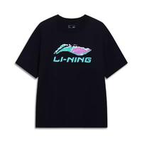 LI-NING 李宁 运动短袖夏季潮流时尚男士透气圆领T恤文化衫