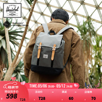 Herschel赫行 24年野行家系列户外旅游校园风双肩包 石像灰/经典黑色 15升