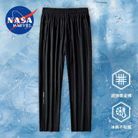 NASA MARVEL 休闲裤男夏季薄款  黑色