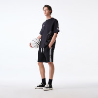 杰克·琼斯（JACK&JONES）春夏男士NBA联名舒适面料字母刺绣运动短袖T恤224201016 E40 黑色 常规 E40 黑色 165/88A/XS