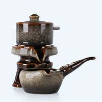 豪峰 陶瓷自动茶具配件旋转泡茶壶茶海茶具套装家用茶具配件