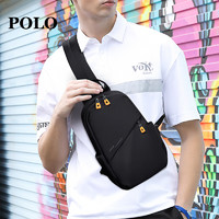 POLO 胸包男士机能风单肩包休闲斜挎包通勤腰包运动挎包iPad包手机包