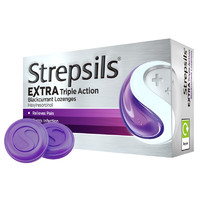 Strepsils 使立消 潤喉糖黑加侖味24粒