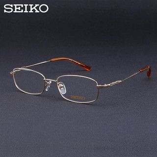 SEIKO 精工 眼镜框男商务H01060金色01