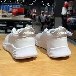 adidas 阿迪達斯 女鞋 夏季新款運動鞋低幫輕便網面透氣耐磨休閑跑步鞋 FZ0384白色/香檳金 38
