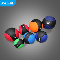 KYLIN 骐骏 药球重力球腰腹部训练体能平衡球健身球康复训练球实心橡胶药球
