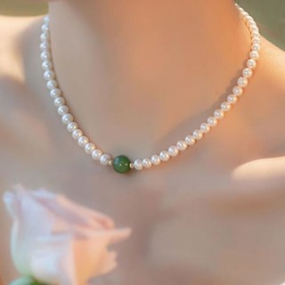 金海湾银楼 母亲节礼物淡水珍珠项链女锁骨链年轻饰品气质百搭珍珠项链妈妈款