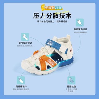 DR.KONG 江博士 S10222W025 儿童凉鞋 白/橙/蓝 28码