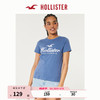 HOLLISTER24春夏新款美式风宽松棉质图案短袖T恤 女 KI357-3243