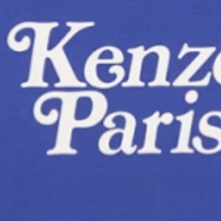 KENZO 凯卓 VERDY联名款 男女款圆领短袖T恤 FE55TS1914SY 深海蓝色 M