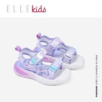 百亿补贴：Ellekids ELLE KIDS 童鞋女童时尚凉鞋2024夏季新款女孩软底休闲鞋沙滩凉鞋