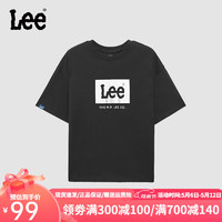 Lee 儿童短袖t恤 黑色 130cm