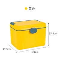 tujia 途家 便捷式家用大容量医药箱医护多层药品应急收纳盒塑料家庭装小药箱
