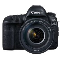 Canon 佳能 EOS 5D Mark IV 全画幅 数码单反相机 黑色 EF 24-105mm F4L IS II USM 变焦镜头 单镜头套机