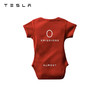 TESLA 特斯拉 「零排放」婴儿连体衣纯棉制造舒适合体 红色 12