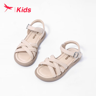 红蜻蜓儿童24夏季新款童鞋女童时尚百搭款简约中大童凉鞋  码