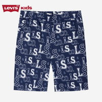 LEVI'S李维斯童装大小男童短裤夏季儿童舒适休闲裤子  深靛蓝 110/53 