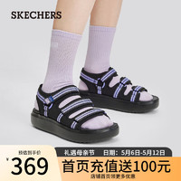 斯凯奇（Skechers）BOB'S系列女士休闲凉鞋114805 全黑色/BBK 37