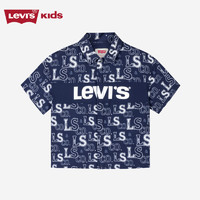LEVI'S李维斯童装男童短袖衬衫夏季儿童休闲短袖上衣