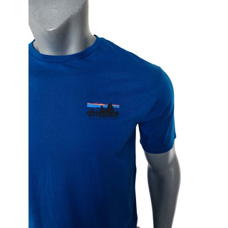 Patagonia 男士73 Skyline 户外春夏圆领有机棉短袖T恤巴塔哥尼亚37534 ENLB蓝色