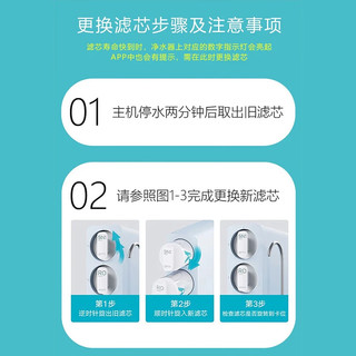 云米（VIOMI）净水器滤芯 小海豚小蓝调小白龙400G/600G/800G滤芯 外观 按实际型号下单 云米净水器滤芯系列 泉先净水器800G复合滤芯【小白龙复合滤芯】单条 云米净水器滤芯