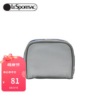 LeSportsac [母亲节礼物]乐播诗新款配件包可爱小巧化妆零钱收纳包3742 铁灰色