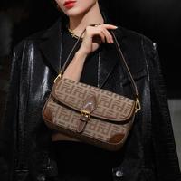 【品牌高级提花织物面料】复古腋下单肩斜挎包女士包包女