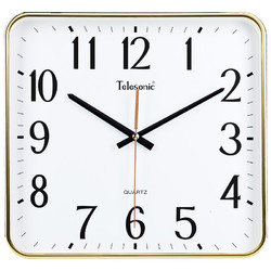 Telesonic 天王星 方形掛鐘客廳創意鐘表現代簡約鐘時尚個性時鐘臥室石英鐘