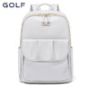 高尔夫（GOLF）双肩背包女士大容量书包休闲运动旅行背包时尚通勤背包 款式9-海盐奶白